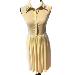 Sister Jane fit and flare dress with cactus collar